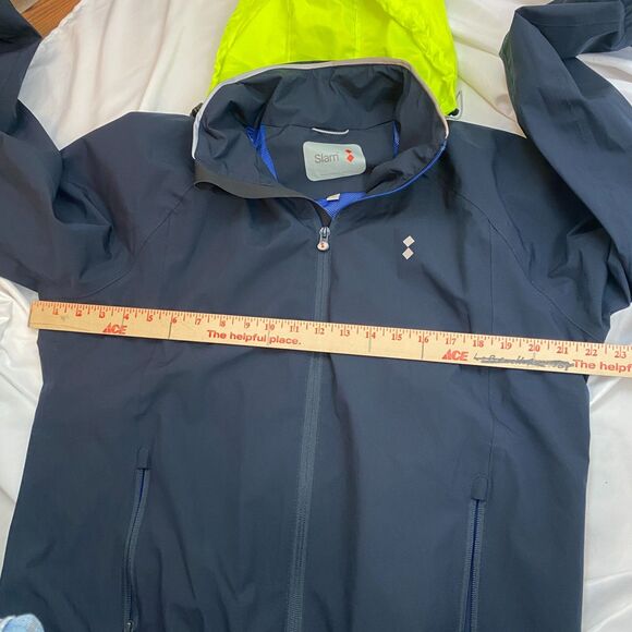 Slam Sailing Outdoor Boat Jacket Mens L Blue Waterproof Softshell Windproof - Picture 10 of 13